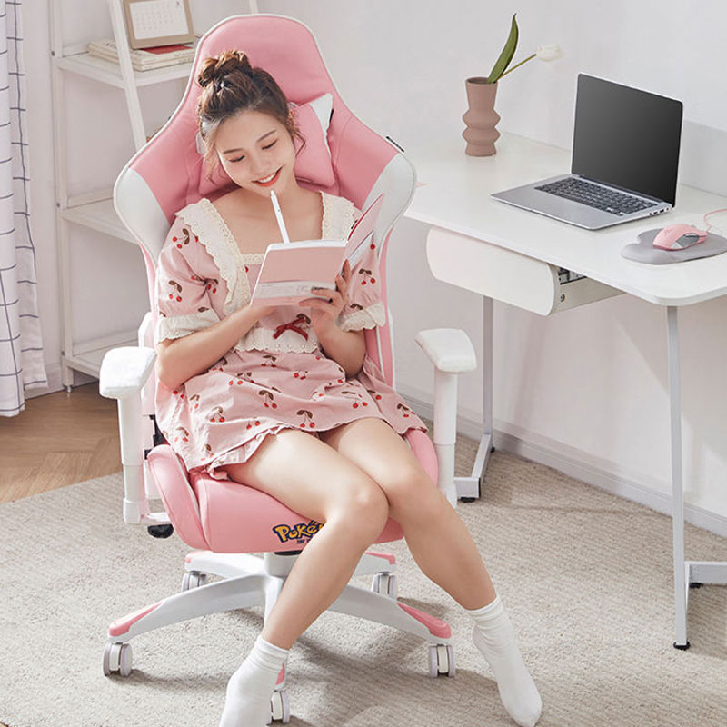 2021 নতুন কিউট পিঙ্ক কম্পিউটার গেমিং চেয়ার পিঙ্ক গার্ল বেডরুম কিউট সুইভেল চেয়ার  2021 নতুন কিউট পিঙ্ক কম্পিউটার গেমিং চেয়ার পিঙ্ক গার্ল বেডরুম কিউট সুইভেল চেয়ার